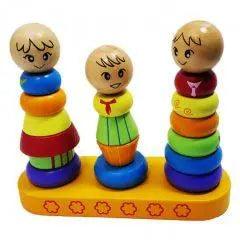 My Family Rainbow Tower Wooden Toy The Stationers